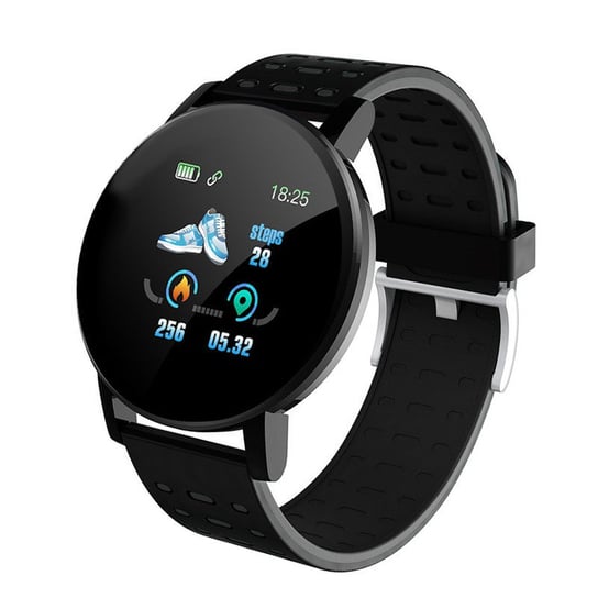 Zegarek Smartwatch 119 Plus Czarny Silikonowy ZeeTech