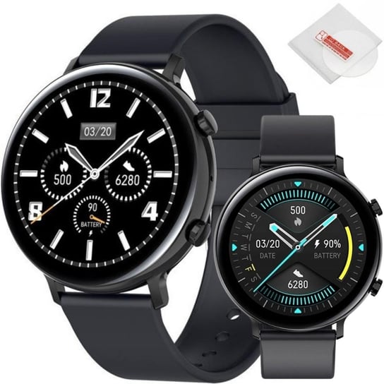 Zegarek Smartwatch Damski Gw33 Sportowy, Czarny + Szkło Ochronne KA3MARKET
