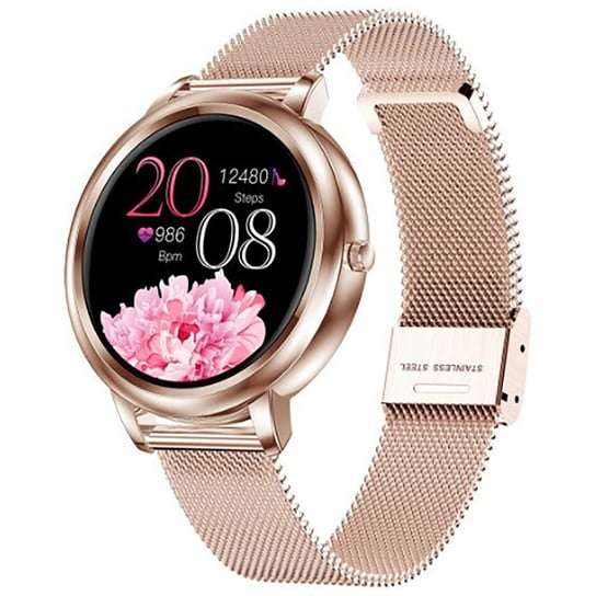 Zegarek Smartwatch Damski Hagen HD11.110.1410 różowe złoto Hagen