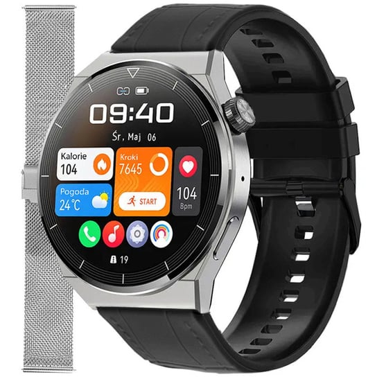 Zegarek Smartwatch Enter SAT.111.234.1411-SET czarny pasek bransoleta Inna marka