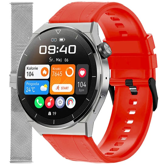 Zegarek Smartwatch Enter SAT.111.235.1411-SET czerwony pasek bransoleta Inna marka