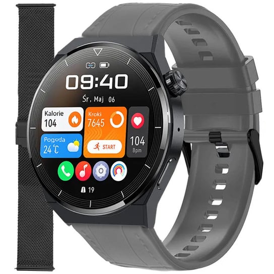 Zegarek Smartwatch Enter SAT.14.2312.144-SET czarny pasek bransoleta Inna marka