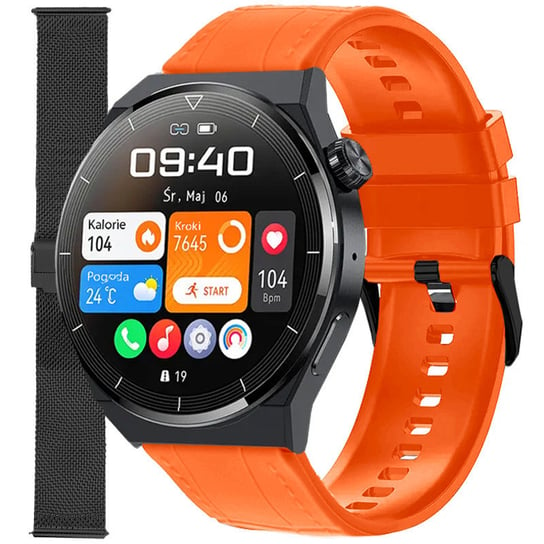 Zegarek Smartwatch Enter SAT.14.238.144-SET pomarańczowy pasek bransoleta Inna marka