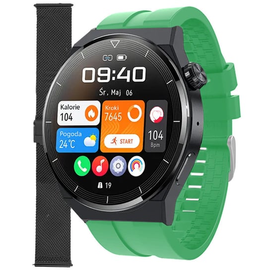 Zegarek Smartwatch Enter SAT.14.5314.144-SET zielony pasek bransoleta Inna marka