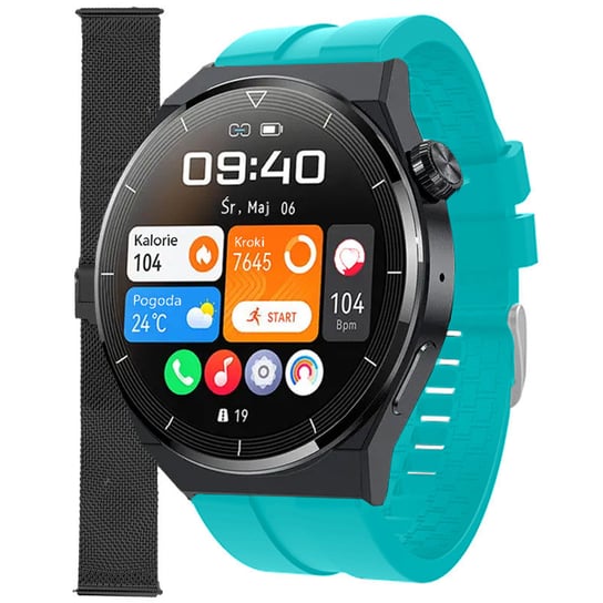Zegarek Smartwatch Enter SAT.14.5316.144-SET niebieski pasek bransoleta Inna marka