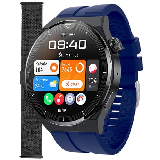 Zegarek Smartwatch Enter SAT.14.5317.144-SET niebieski pasek bransoleta Inna marka