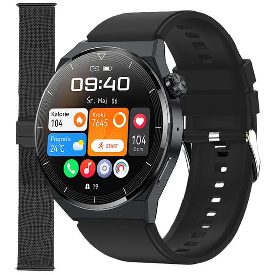 Zegarek Smartwatch Enter SAT.14.534.144-SET czarny pasek bransoleta Inna marka