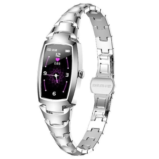 Zegarek Smartwatch H8pro damski srebrny MICROWEAR
