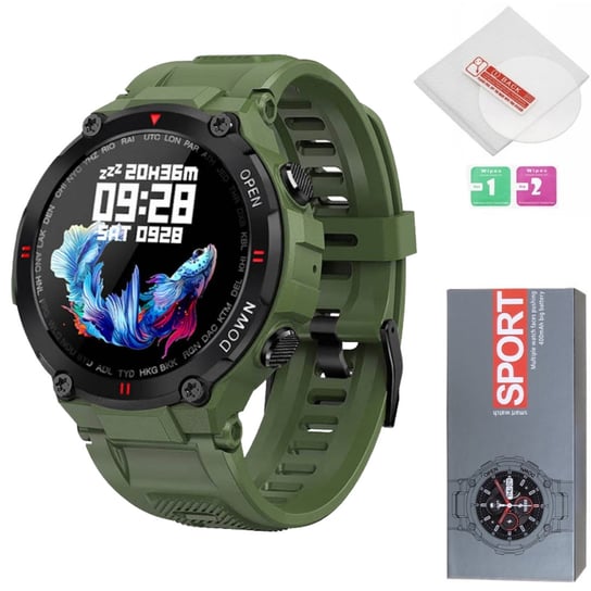 Zegarek Smartwatch K27 Zielony Silikonowy ZeeTech
