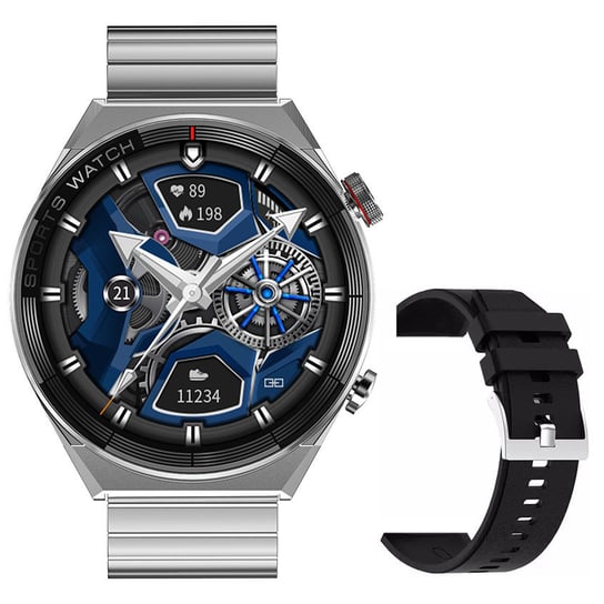 Zegarek Smartwatch Męski Hagen HC31.111.1111.534-SET srebrny Hagen