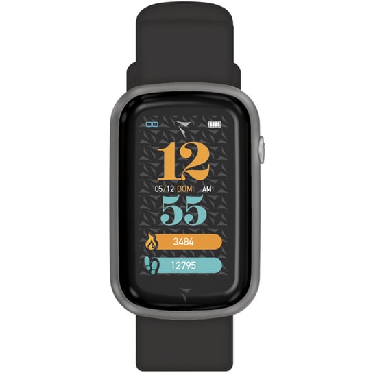 Zegarek Smartwatch Męski Techmade TM-STEPS-SILBK czarny Inna marka