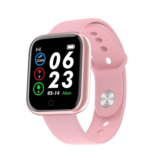Zegarek smartwatch opaska sportowa Y68S - różowy R2 Invest