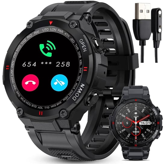 Zegarek Smartwatch Puls Kroki Powiadomienia Tlen T316 elektrostator