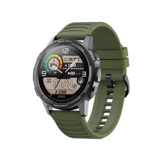 Zegarek Sportowy Smartwatch Senbono X28 Zielony Full Hd 360X360, Pomiar Spo2, Metalowa Koperta Senbono