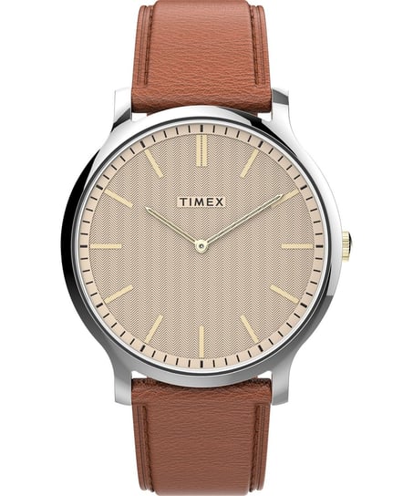 Zegarek Timex Tw2V28200 Męski Brązowy Kwarcowy Timex