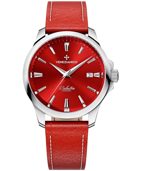 Zegarek Venezianico 1221503 Męski Czerwony Automatyczny, Seiko Nh35A, 24 Kamienie, 41 Godzin Venezianico