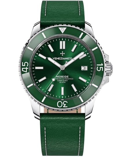 Zegarek Venezianico 3321501 Męski Zielony Automatyczny, Seiko Nh35A Venezianico
