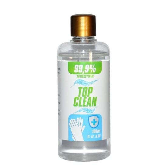 Żel antybakteryjny 100ml bez użycia wody nakrętka szamponówka Top Clean