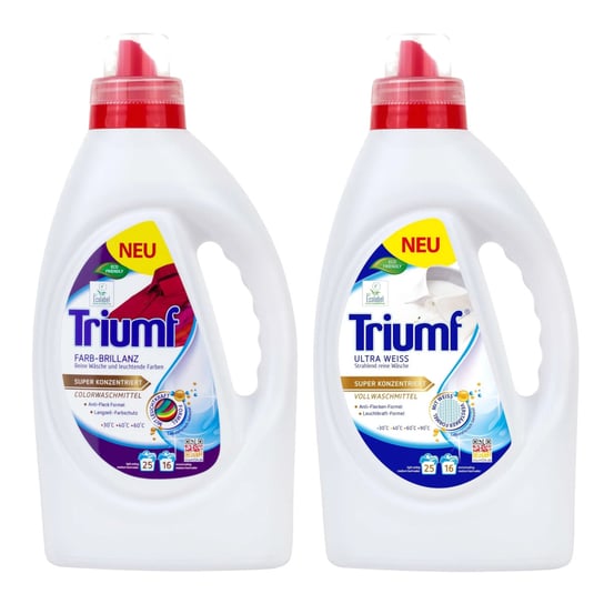 Żel do prania koloru i białego TRIUMF koncentrat 16 prań 2x 1l Triumf