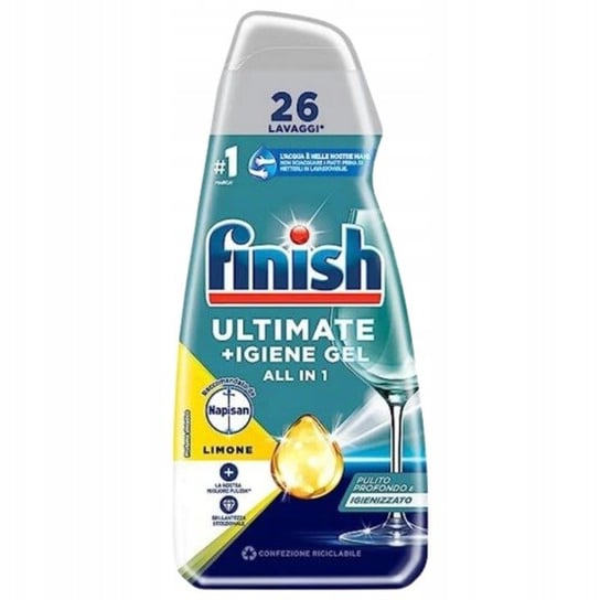 Żel do zmywarek Finish Ultimate+Igienel Lemon 560 ml FINISH