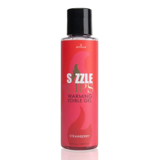 Żel Stymulujący - Sensuva Sizzle Lips Warming Edible Gel Strawberry 125 Ml Sensuva