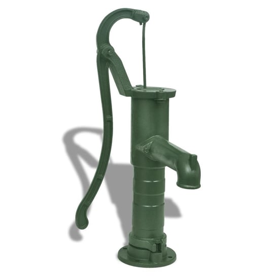 Żeliwna, ręczna pompa ogrodowa VIDAXL, zielona, 65x40x15 cm vidaXL