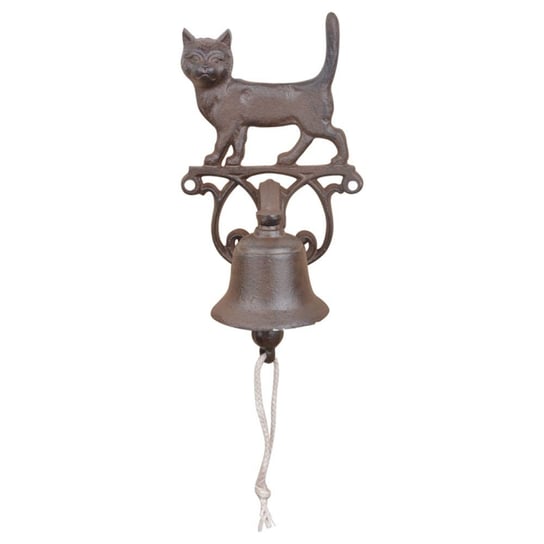 Żeliwny dzwonek do drzwi kot DZWON wiszący Ozdoba Esschert Design