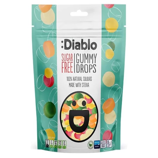 Żelki Dropsy bez Cukru Diablo, 75g Inna marka