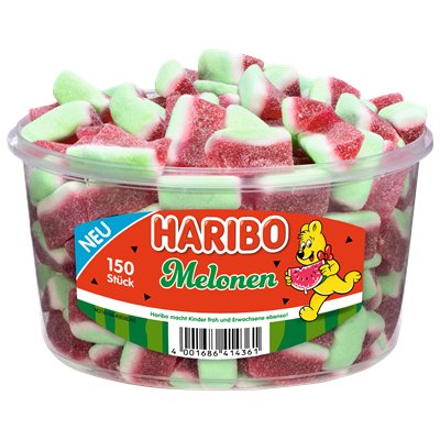 Żelki HARIBO Wasser Melonen Arbuzy 150 sztuk - 1050g Haribo