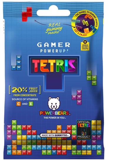Żelki owocowe Powerbeärs Gamer PowerUp Tetris 50g Jelly Belly