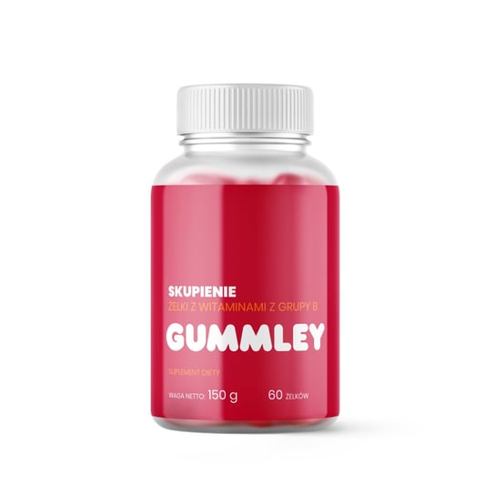 Żelki z witaminami z grupy B 60 szt. - SKUPIENIE - Gummley Suplement diety Gummley