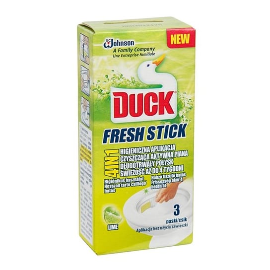 Żelowe paski do toalet DUCK Fresh Stick Lime, 3 plastry S.C. Johnson