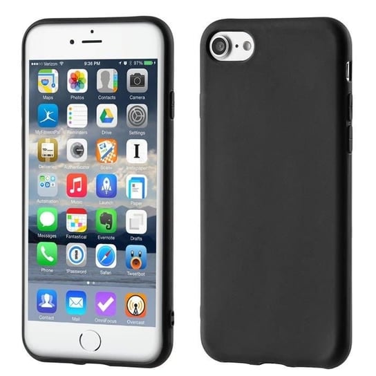 Żelowy pokrowiec etui Soft Matt iPhone 6S Plus 6 Plus czarny Apple