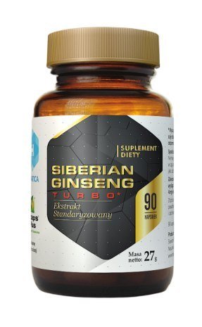Żeń-szeń syberyjski (Siberian Ginseng Turbo), ekstrakt, Suplement diety, 90 kaps., Hepatica Hepatica