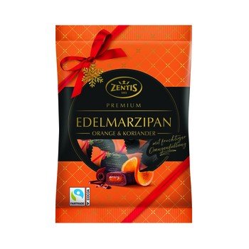 Zentis Praliny marcepanowe w czekoladzie z nadzieniem pomarańczowo - kolendrowym 5*20g 100g Inny producent