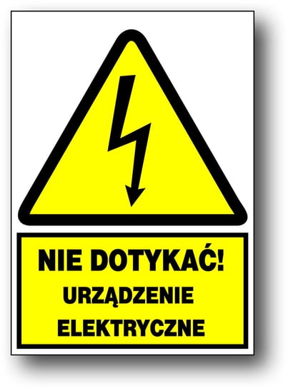 ZEO/A-1 znak elektryczny - NIE DOTYKAĆ URZĄDZENIE LIBRES
