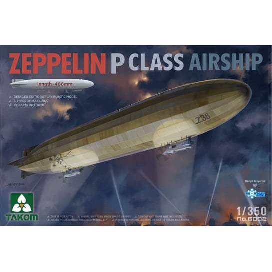 Zeppelin P Class Airship 1:350 Takom 6002 Takom