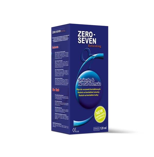 Zero Seven, Refreshing, płyn do soczewek, Wyrób medyczny, 120 ml Zero Seven