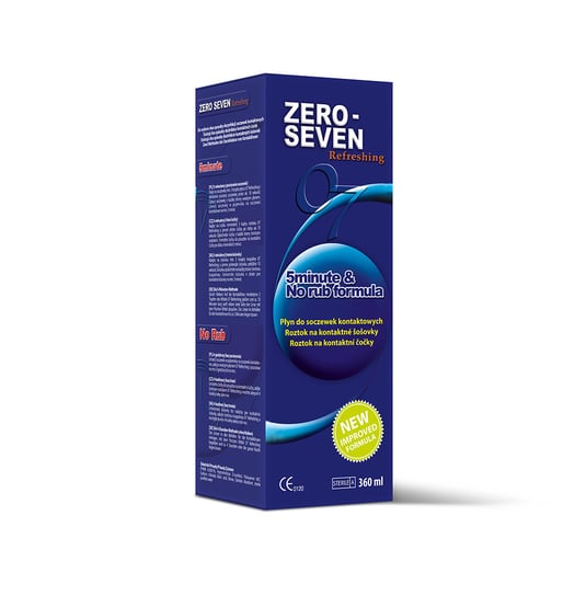 Zero Seven, Refreshing, płyn do soczewek, Wyrób medyczny, 360ml Zero Seven