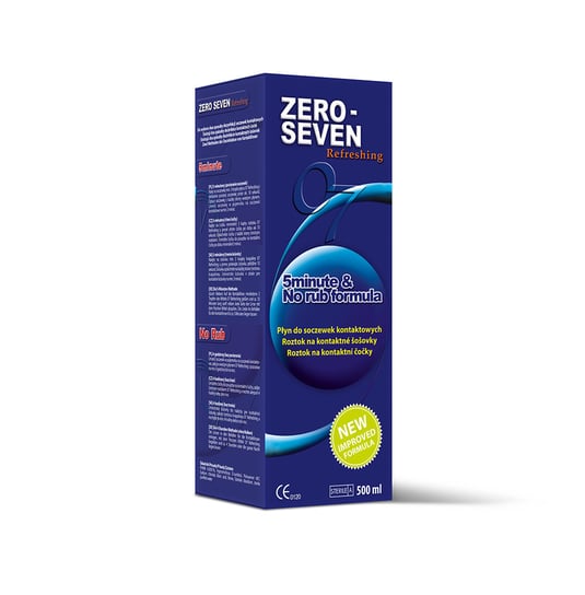 Zero Seven, Refreshing, płyn do soczewek, Wyrób medyczny, 500 ml Zero Seven