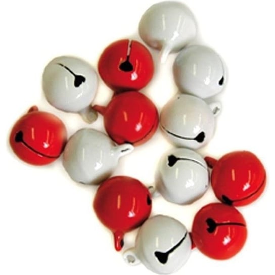 Zestaw 10 dzwonków w kolorze białym i czerwonym Inna marka