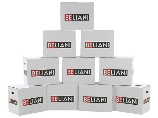 Zestaw 10 kartonów z logo BELIANI 55 x35 x45 Beliani