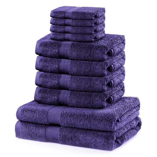 Zestaw 10 ręczników Marina fioletowy DecoKing DecoKing