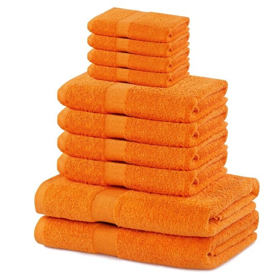 Zestaw 10 ręczników Marina pomarańczowy DecoKing DecoKing