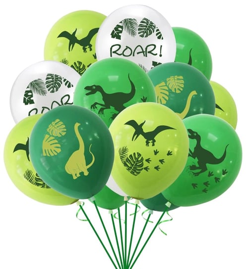 Zestaw 10 Szt Balonów Balon Dinozaur Urodziny,Hopki Hopki