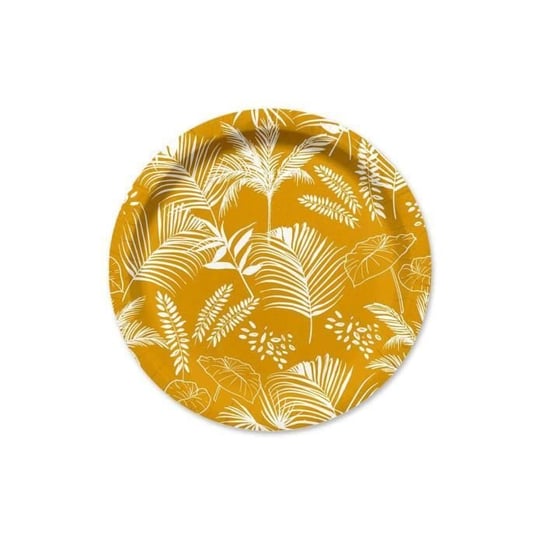 Zestaw 10 talerzy papierowych 18 cm Egzotyczna palma Inna marka