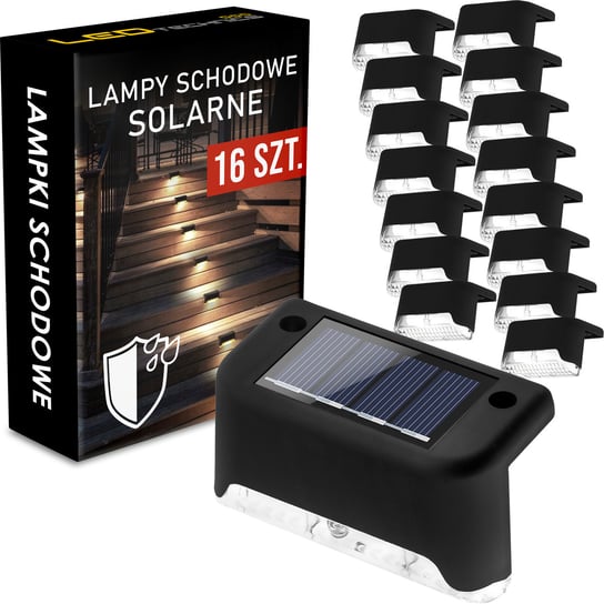 ZESTAW 16szt LAMPA LED schodowa solarna wodoodporna Lumenix DLED