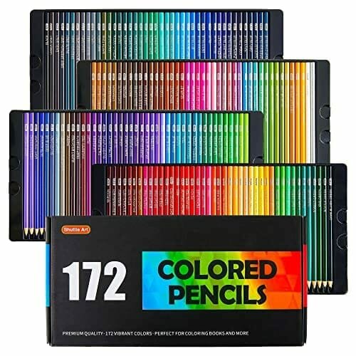 Zestaw 172 Kolorowych Kredek Dla Dorosłych - Idealne Akcesoria Do Kolorowania, Rysowania I Szkicowania Inny producent