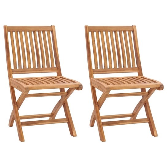 Zestaw 2 drewnianych krzeseł ogrodowych - 46,5x58x Inna marka