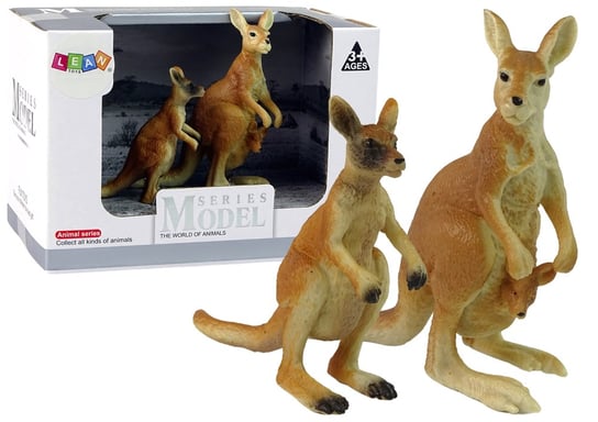 Zestaw 2 Figurek Kangury Kangur Zwierzęta Świata Lean Toys